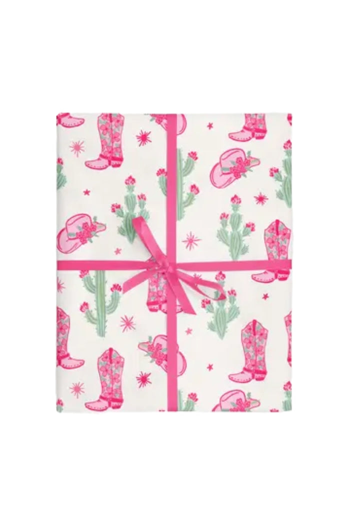 Western Cowgirl Wrapping Paper