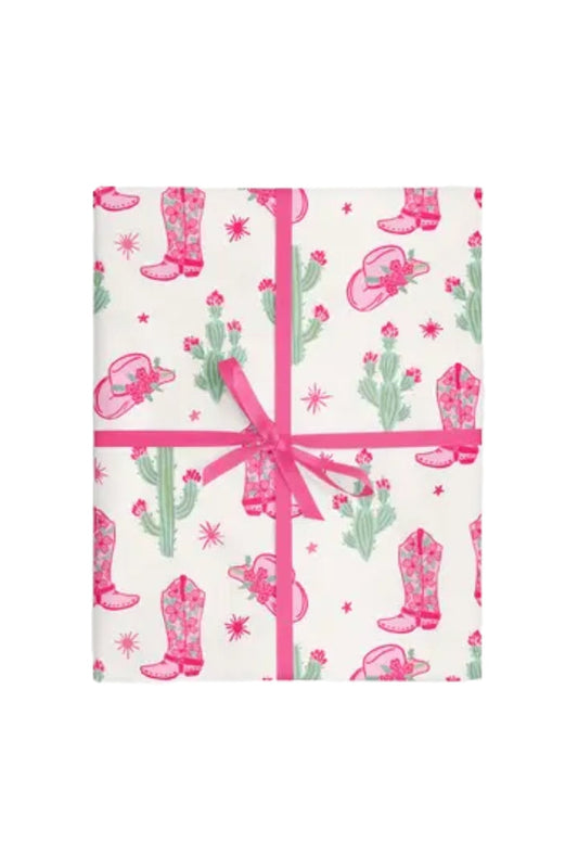 Western Cowgirl Wrapping Paper