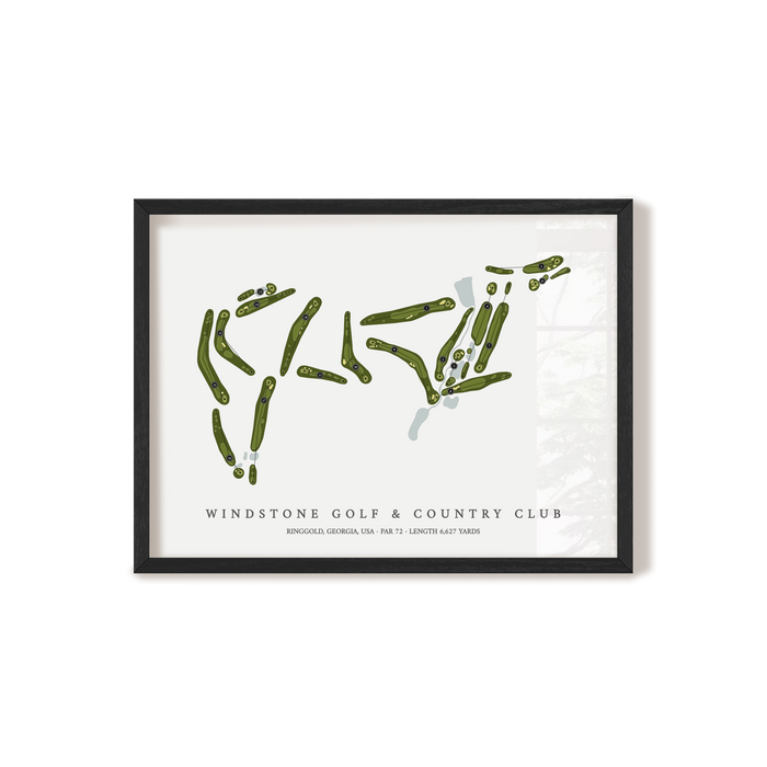 Windstone Golf & Country Club | Golf Course Map | Black+Frame