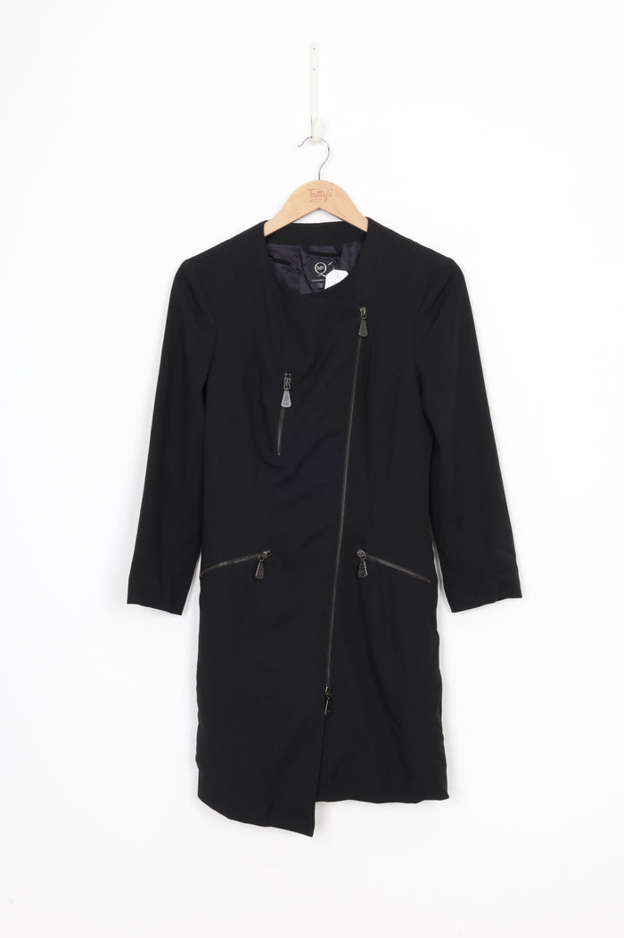 Alexander McQueen Womens Black Coat Size 40