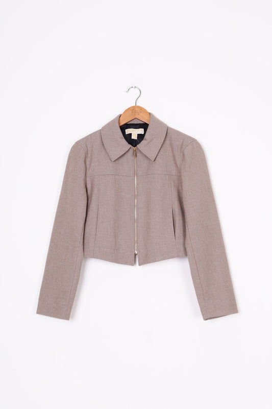 Michael Kors Womens Brown Jacket Size 6