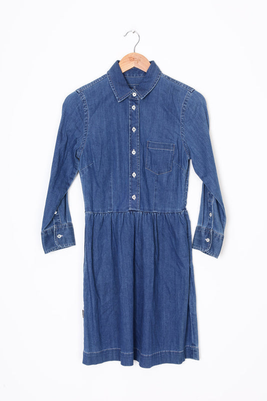Workshop Womens Blue Dress Size 8