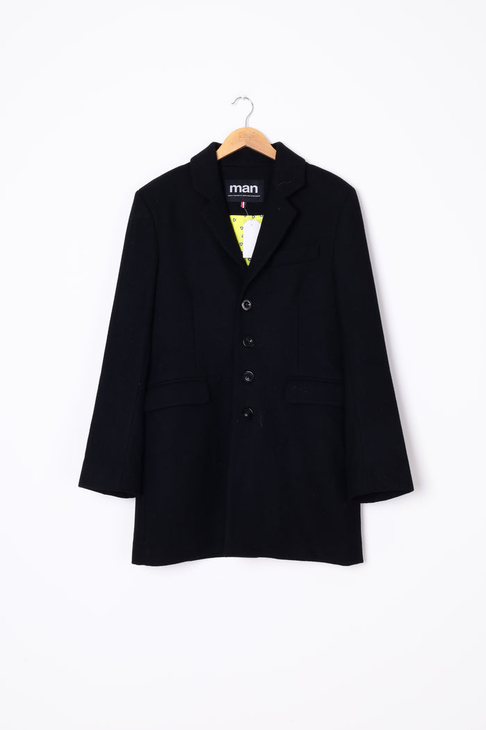 World Mens Black Coat Size S