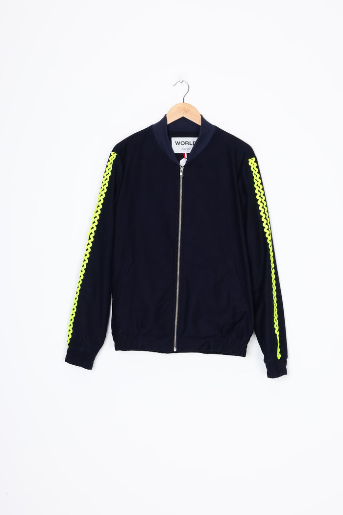 World Mens Blue Jacket Size M