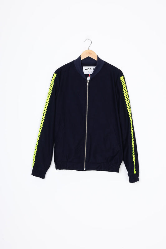 World Mens Blue Jacket Size M