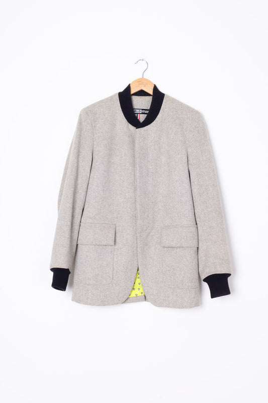 World Mens Grey Coat Size S