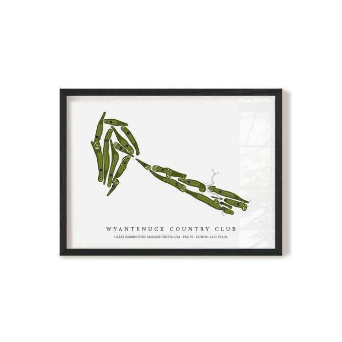 Wyantenuck Country Club | Golf Course Map | Black+Frame