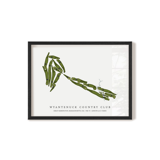Wyantenuck Country Club | Golf Course Map | Black+Frame