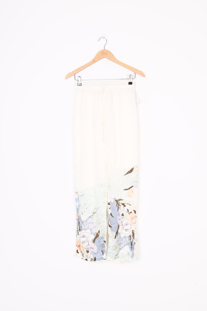 Wynn Hamlyn Womens Cream Pants Size 8