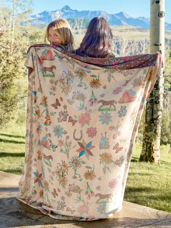 XL Double-Sided Cozy Blanket - Farm Days-view 2