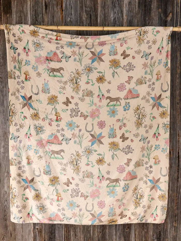 XL Double-Sided Cozy Blanket - Farm Days-view 4