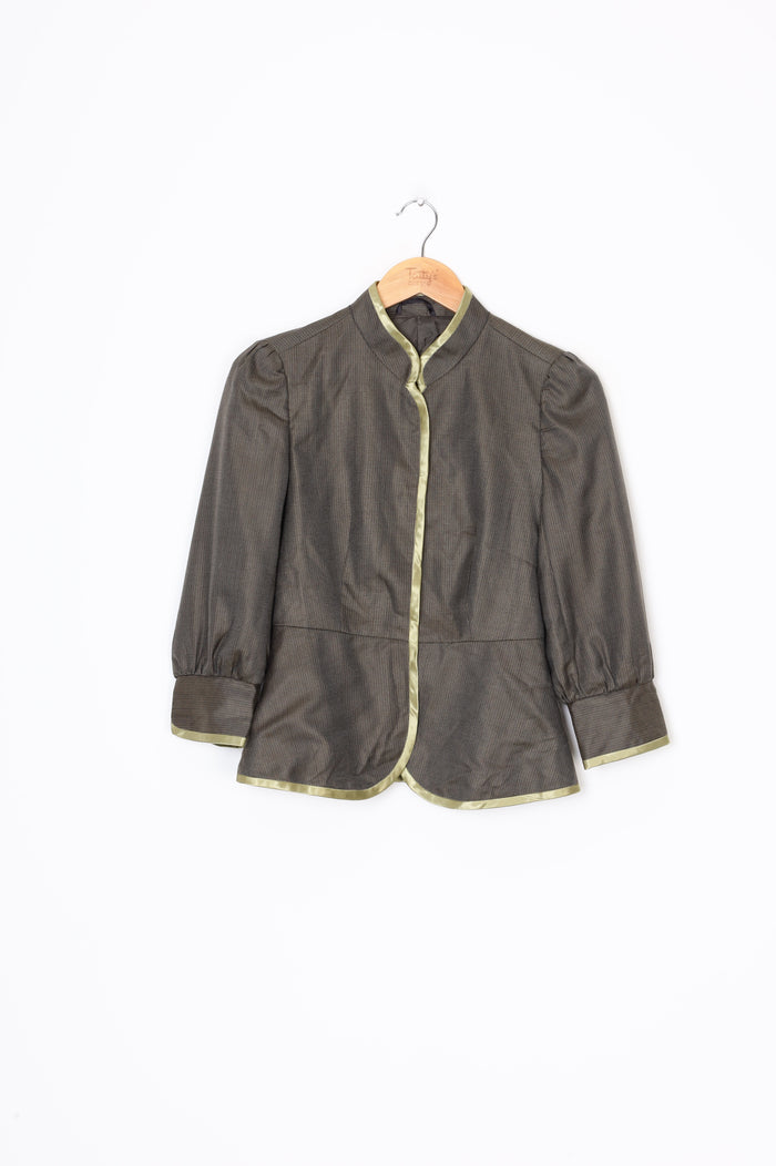 Yaly Womens Green Jacket Size S
