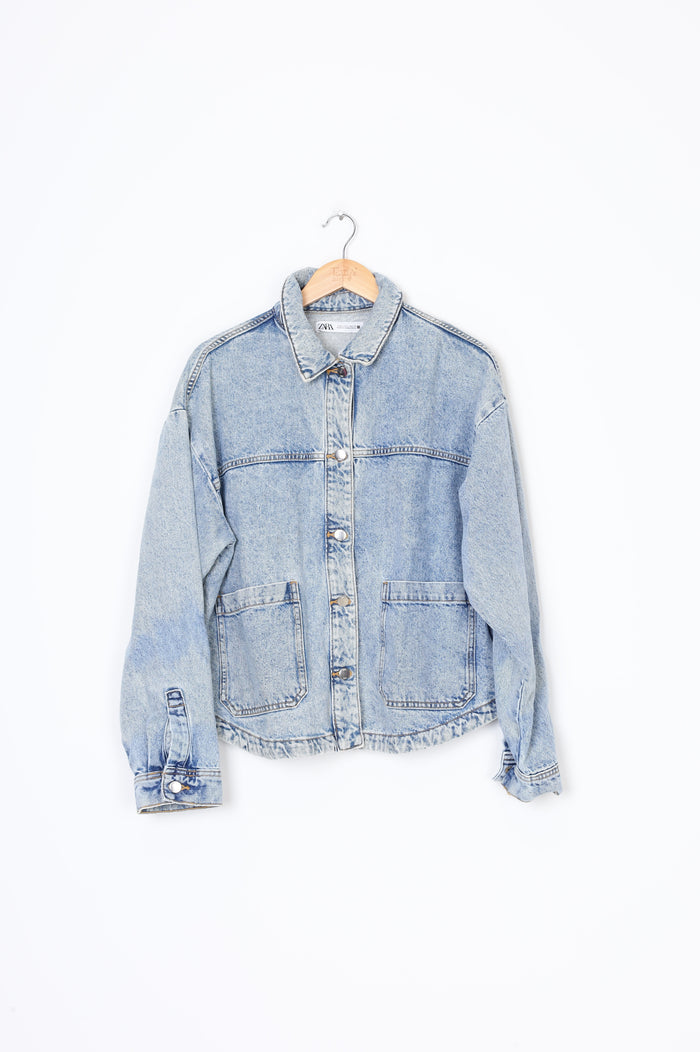 Zara Womens Blue Jacket Size L