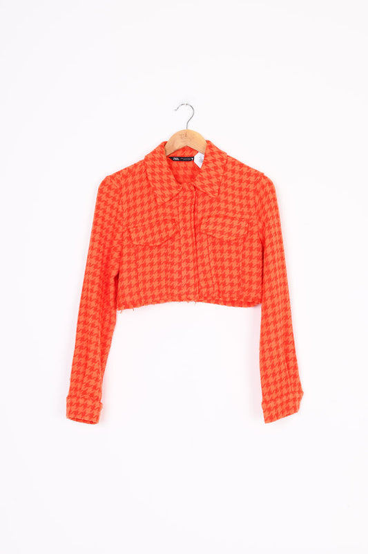 Zara Womens Orange Jacket Size XS